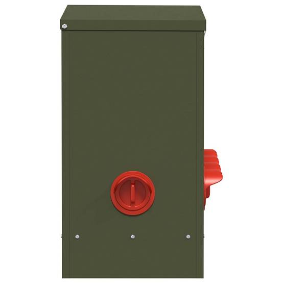 Distributeur Mural Volaille Étanche Jardin 25kg Olive - ComfortXL Outdoor Living - Image 5