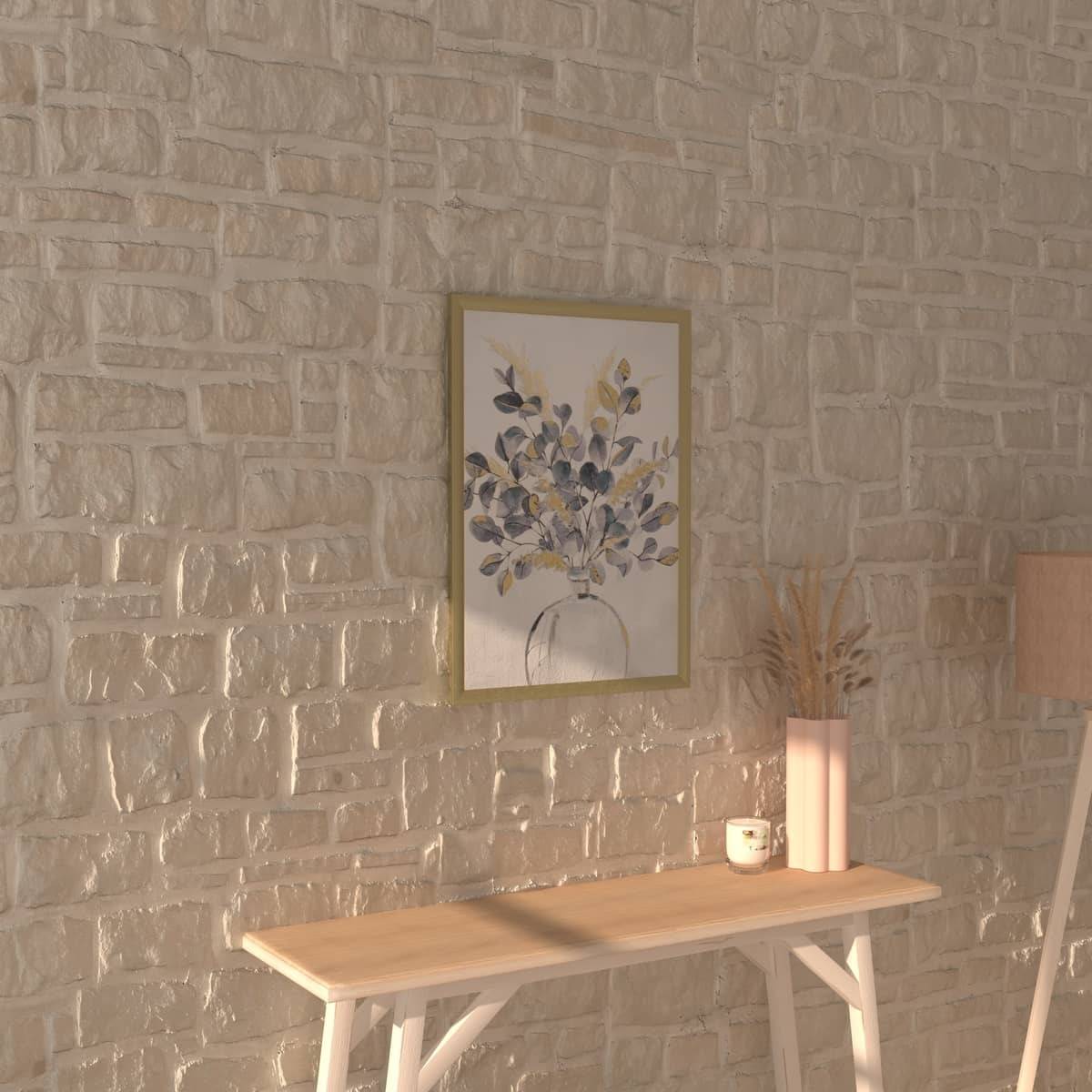 Atmosphera - Toile encadrée "Fleur" 50x70cm - Atmosphera Créateur d'intérieur - Imagen 1