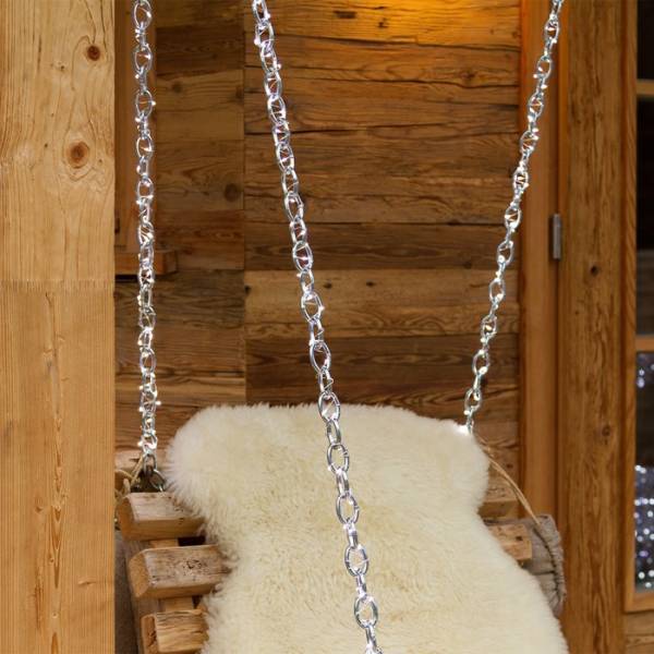 Lotti - Guirlande lumineuse extérieur blanc froid 20M 400 micro LED câble argenté 8 programmes Lotti - Imagen 7
