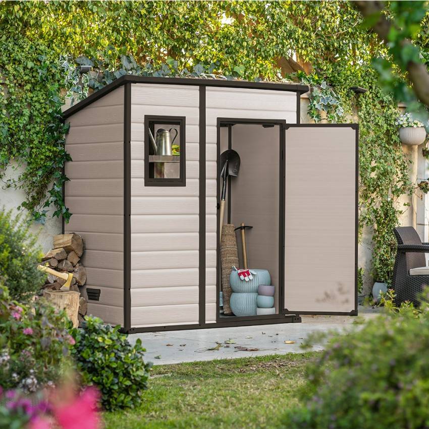 Keter - Abri pour outils de jardin en résine PVC 183.5x111x200.5cm 6x4 PVCMini - Image 5