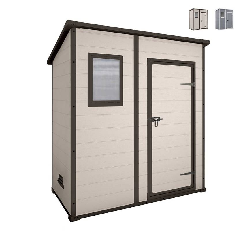 Keter - Abri pour outils de jardin en résine PVC 183.5x111x200.5cm 6x4 PVCMini - Image 3