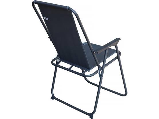 Table Et Chaises De Jardin Avec Parasol En Métal "convivia" - 4 Places - Gris Anthracite -habitat Et Jardin - Image 4