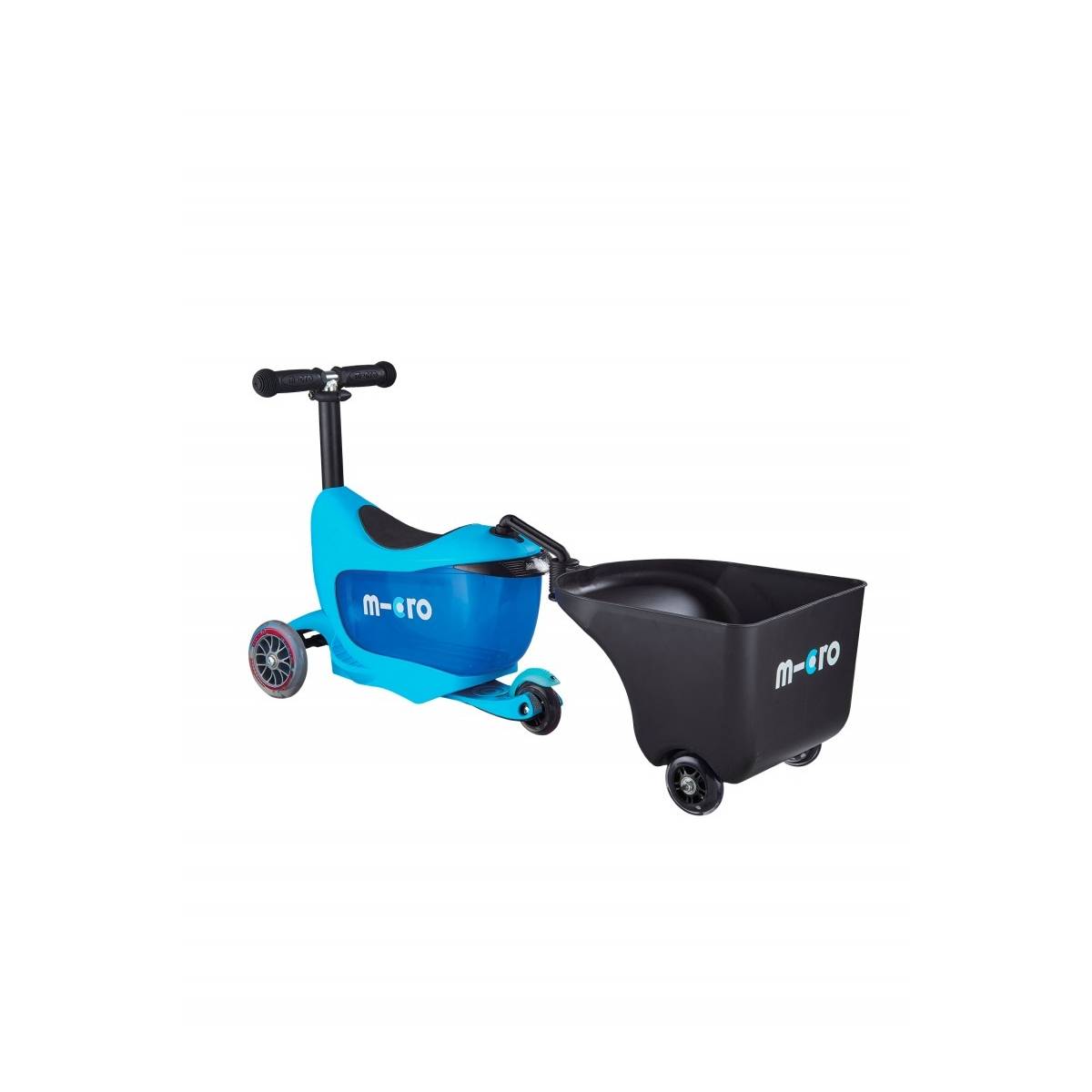 Chariot Micro Trailer Noir pour Trottinettes et Draisiennes - Image 2