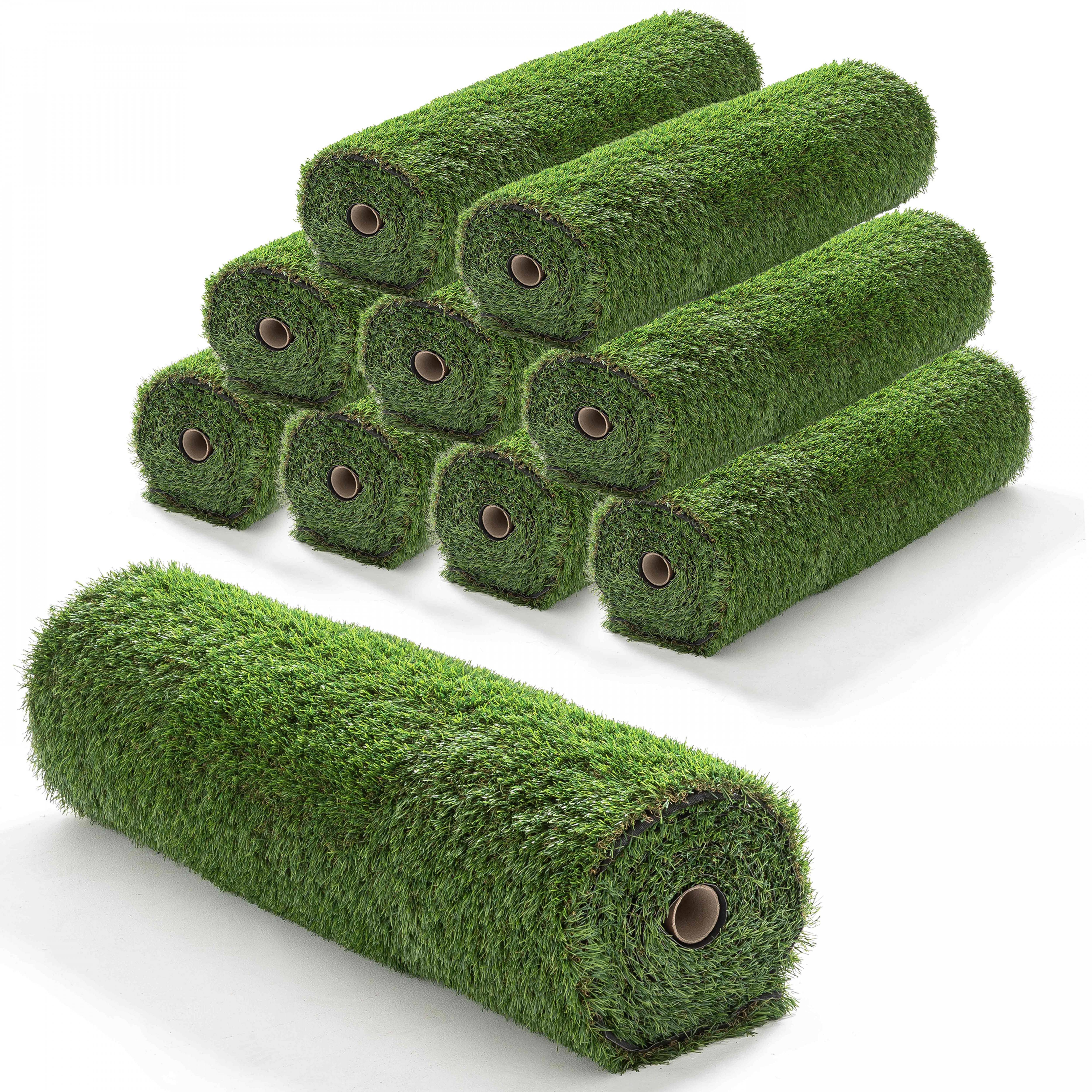 Oviala - Lot de 10 rouleaux de gazon synthétique 30mm 5x1m
 Oviala - Oviala - Imagen 1