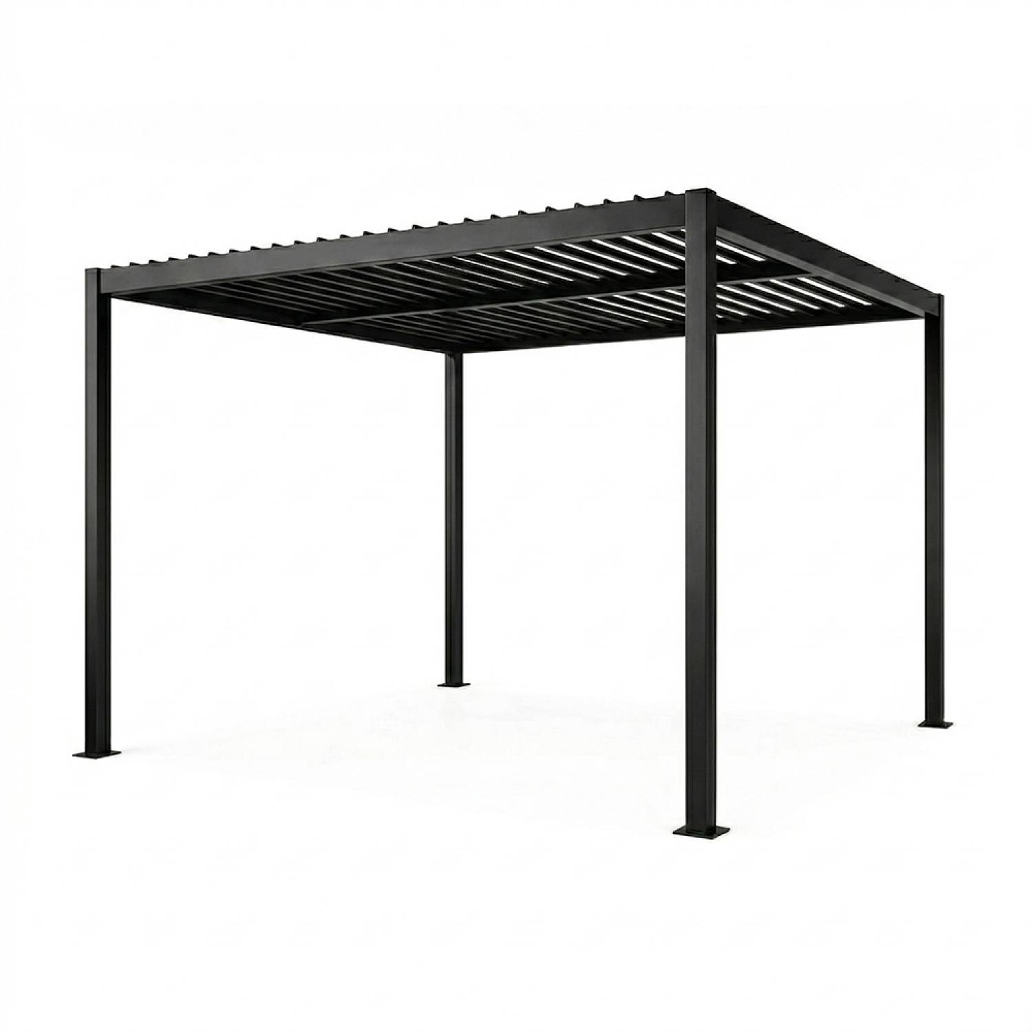 Pergola bioclimatique structure et lames orientables en aluminium 3x3m RHODES - Image 1