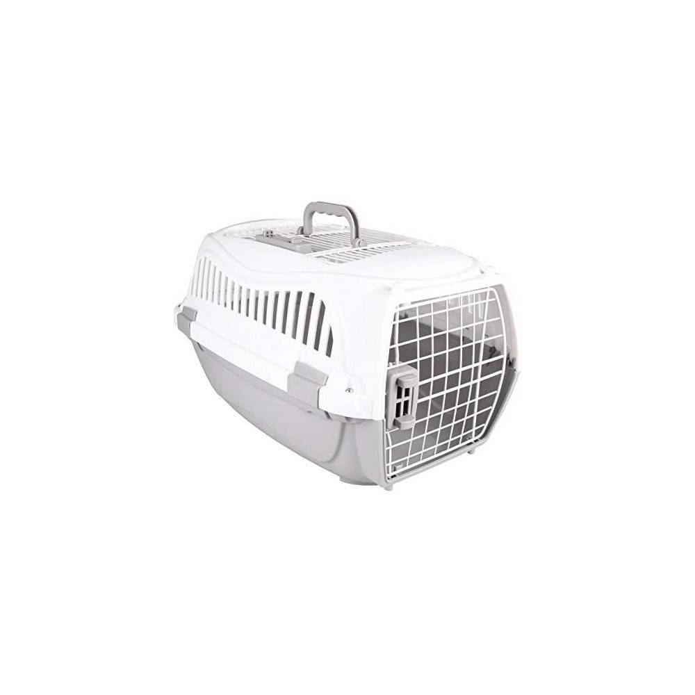 Cage de transport GLOBE S 37 x 57 X h 33 cm, gris pour chien max 9 kg - Imagen 3