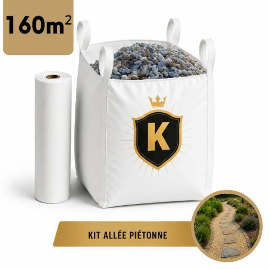 Kit allée piétonne Gravier Hawai 8/12 - 160 m² - Image 1