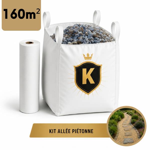 Kit allée piétonne Gravier Hawai 8/12 - 160 m² - Image 1