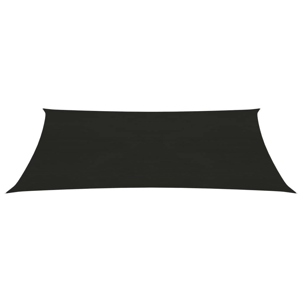 Helloshop26 - Voile d'ombrage 160 g/m² noir 3 x 5 m PEHD - Imagen 1