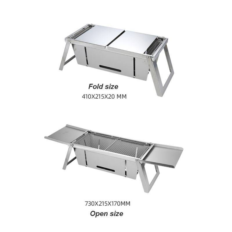 Barbecue Pliable en acier inoxydable  HG04159 Herzberg - Image 6