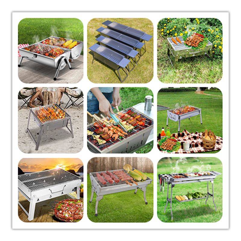 Barbecue Pliable en acier inoxydable  HG04159 Herzberg - Image 10