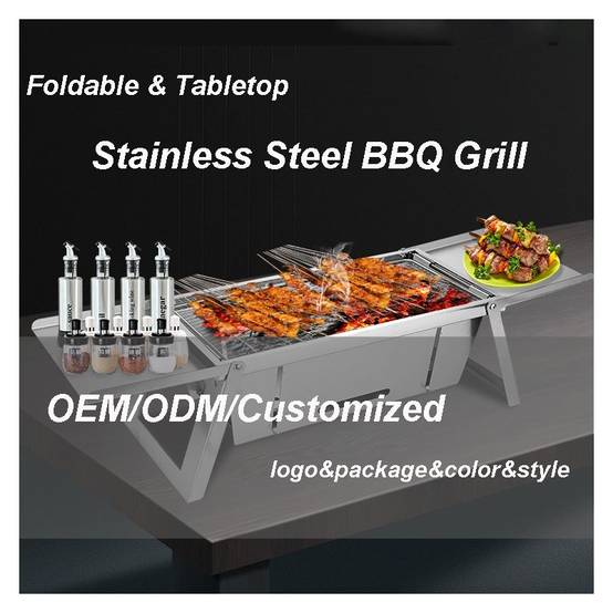 Barbecue Pliable en acier inoxydable HG04159 Herzberg - Image 5