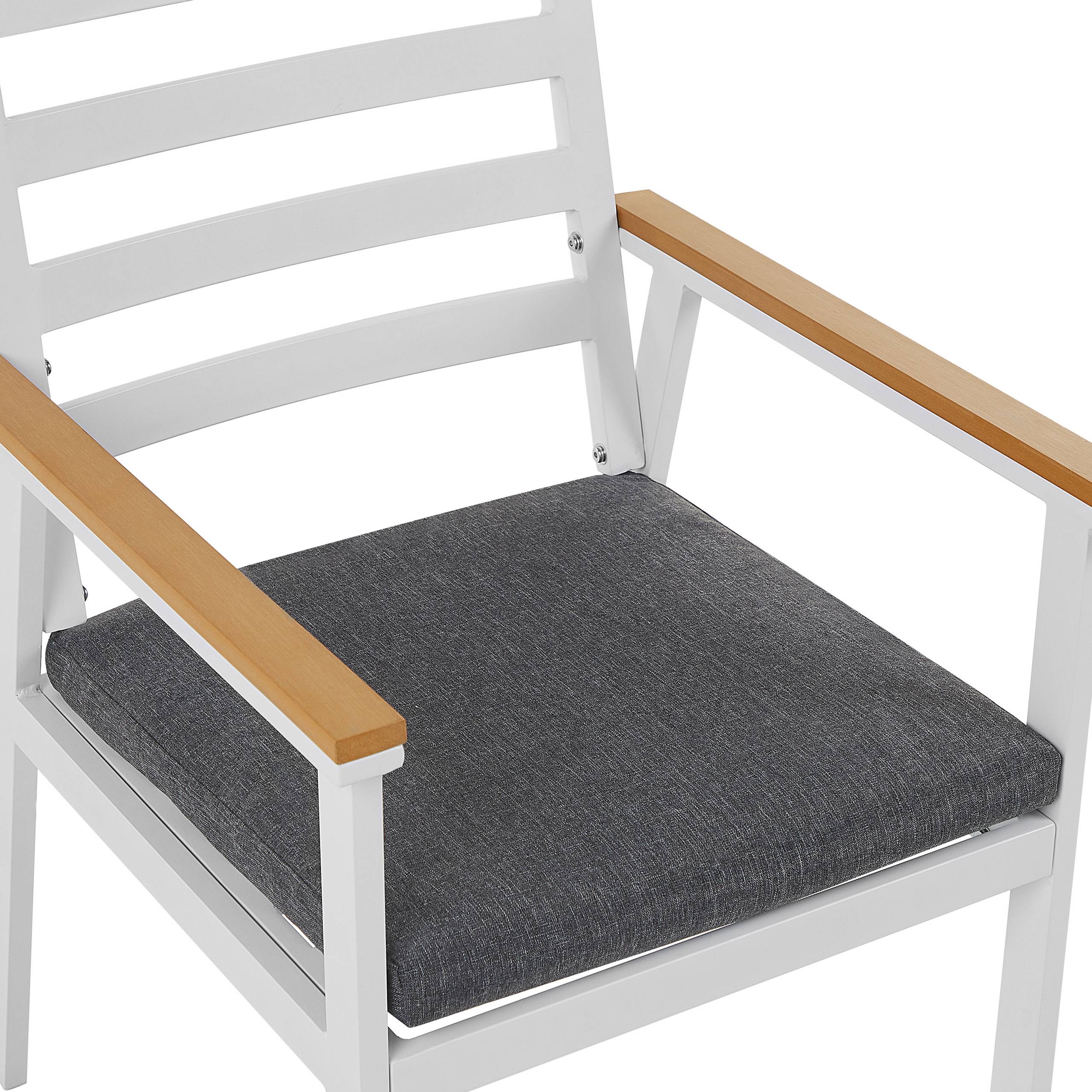 Chaise de jardin Aluminium Gris CAVOLI - Beliani - Image 6
