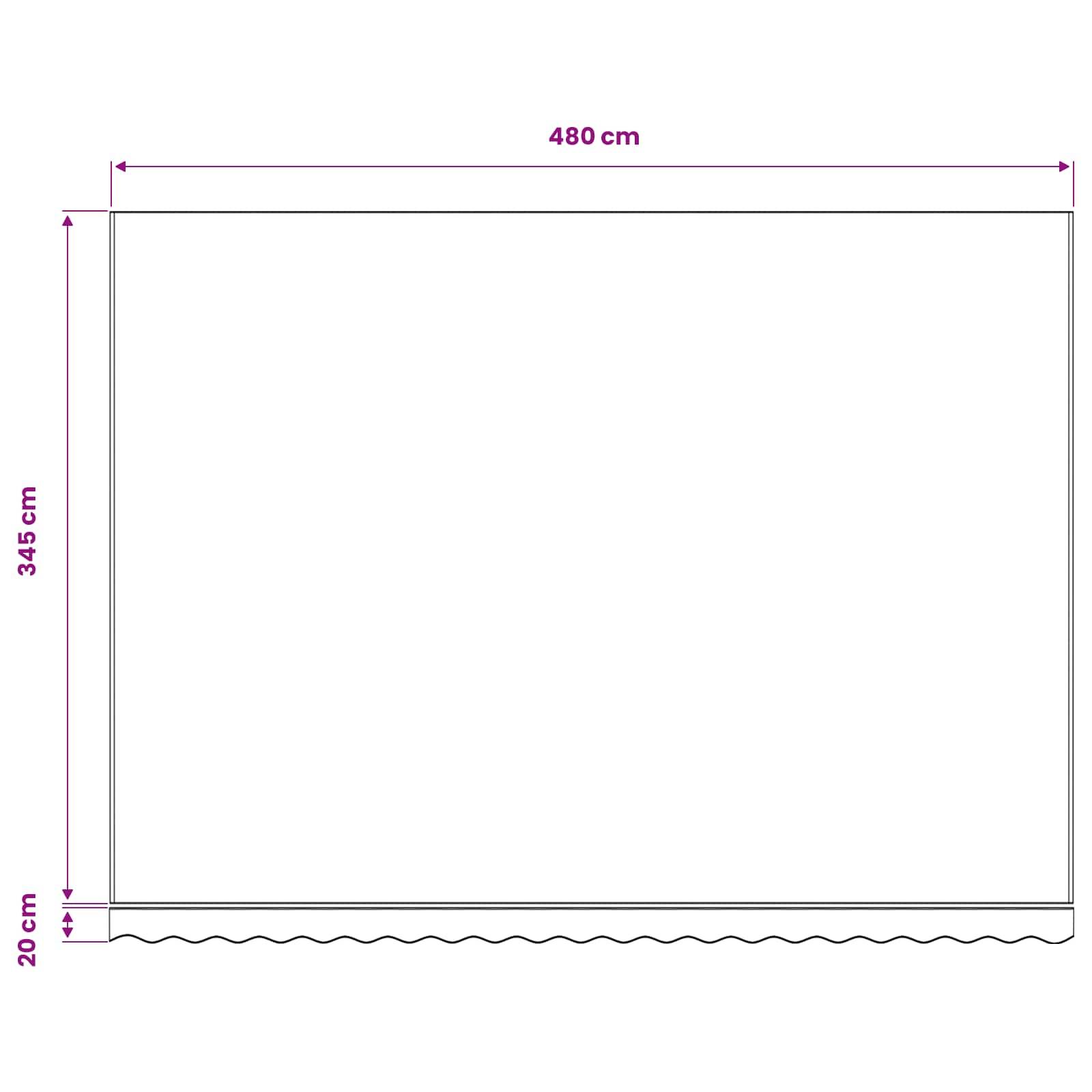 Prolenta Premium - Auvent polyester jaune 480 x 345 cm - Prolenta premium p363.8 - Image 6