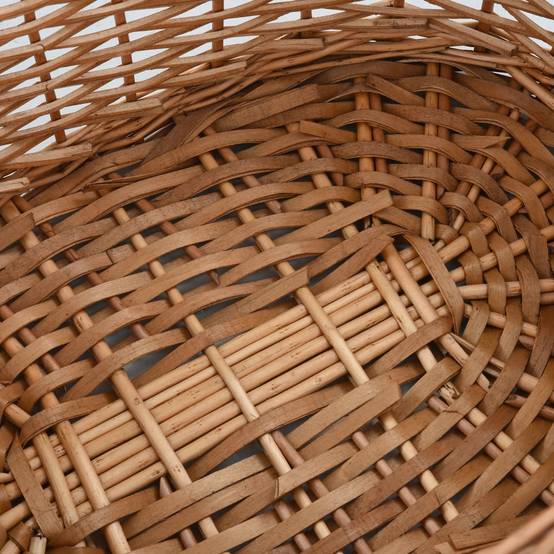 Panier à bûches en osier naturel avec poignées pour cheminée 56 cm – ComfortXL Outdoor Living - Image 6