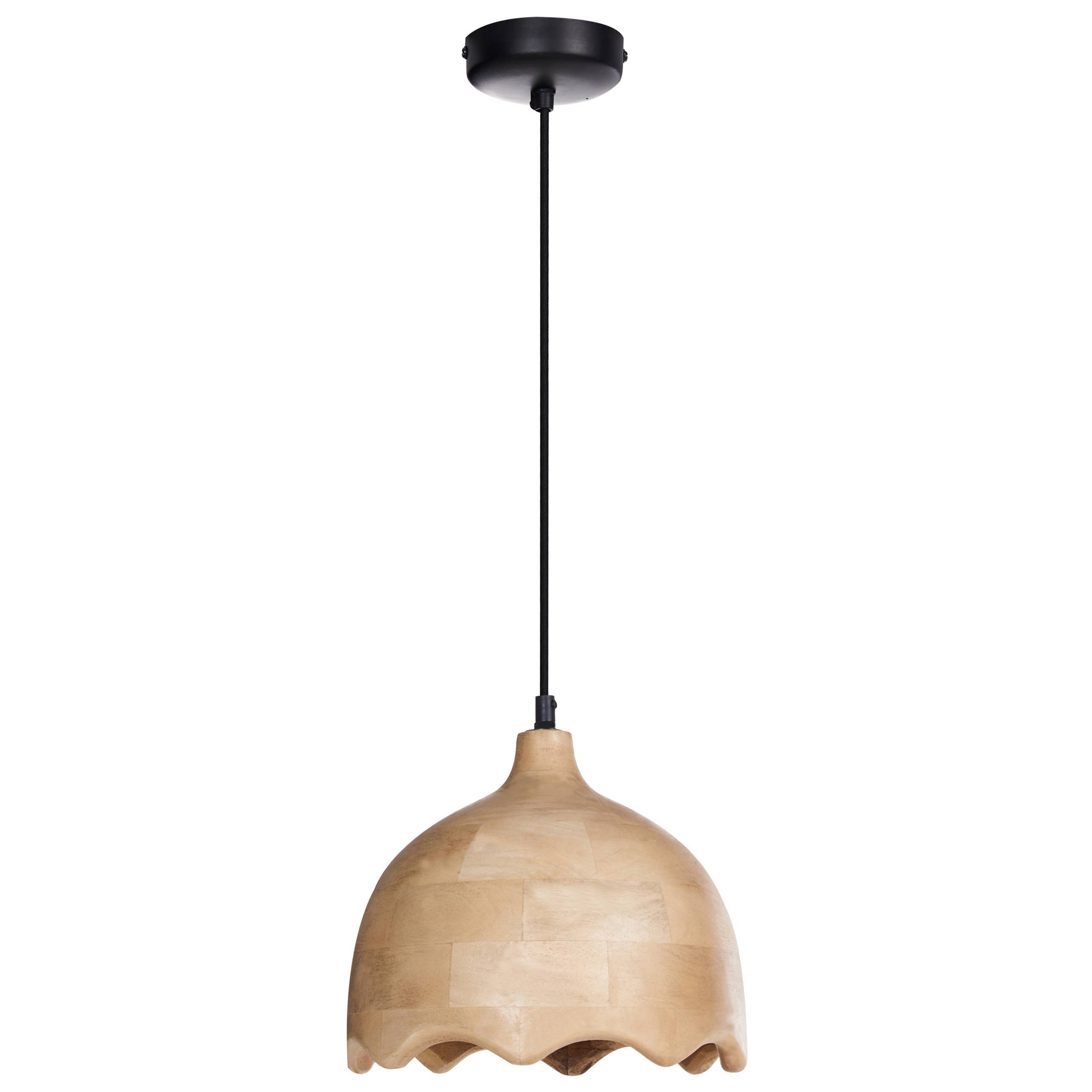 Beliani - Lampe suspension Manguier Marron clair GOMATI - 24x24x130- Beliani - Image 4