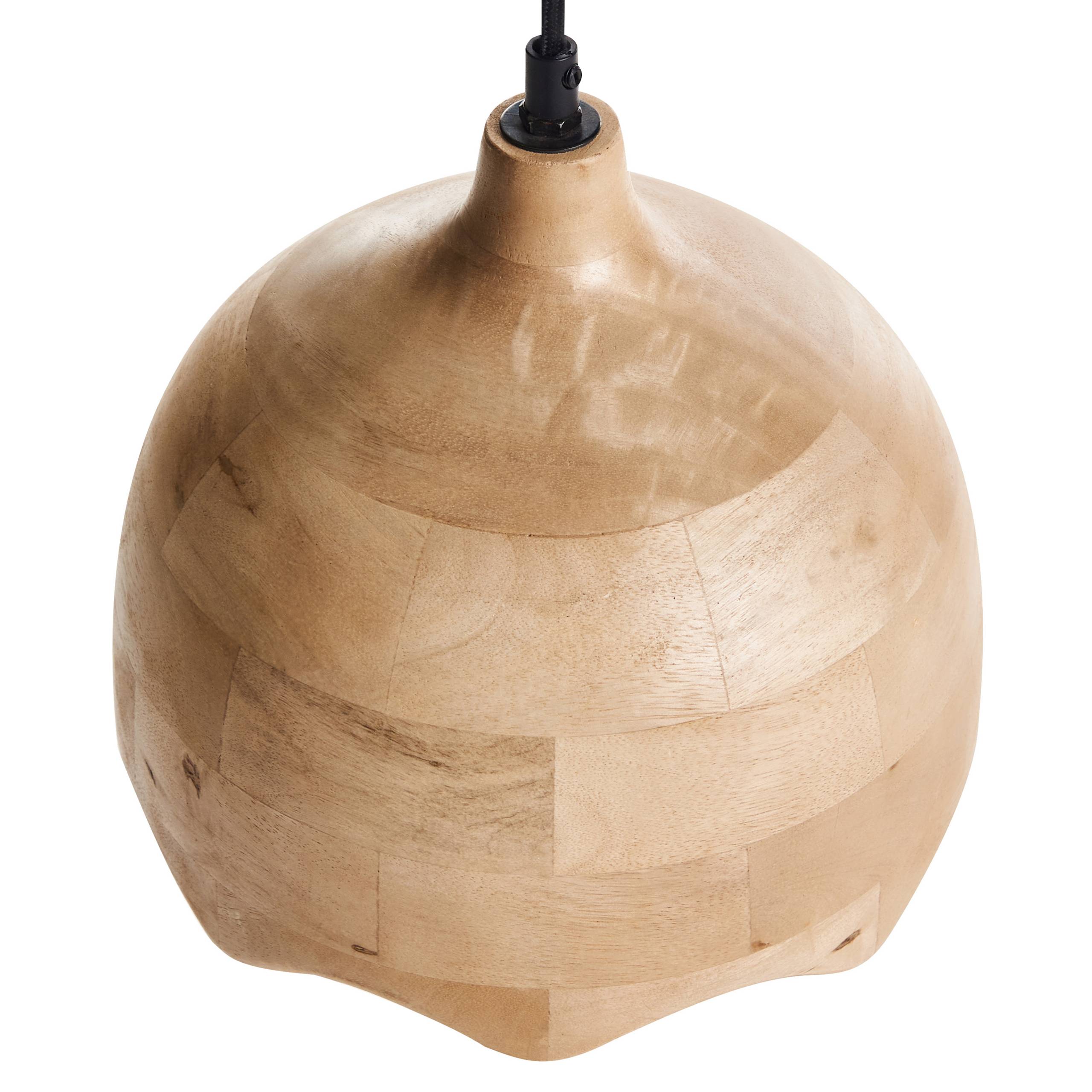 Beliani - Lampe suspension Manguier Marron clair GOMATI - 24x24x130- Beliani - Image 6
