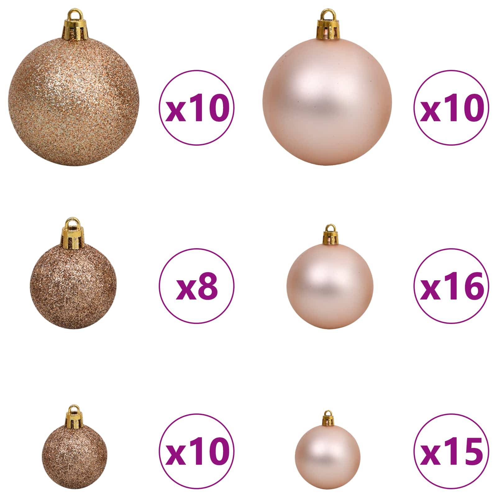 Vidaxl - Sapin de Noël artificiel Blanc 90 x 90 x 180 cm PVC et métal vidaXL 3210151 - Image 8