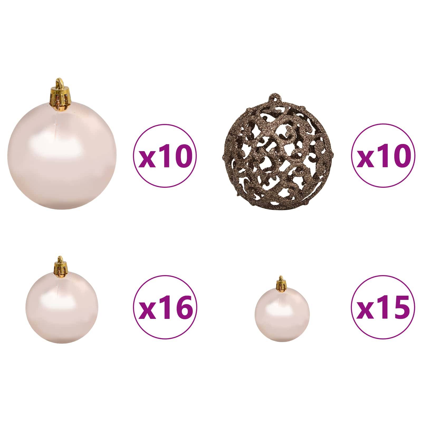 Vidaxl - Sapin de Noël artificiel Blanc 90 x 90 x 180 cm PVC et métal vidaXL 3210151 - Image 9