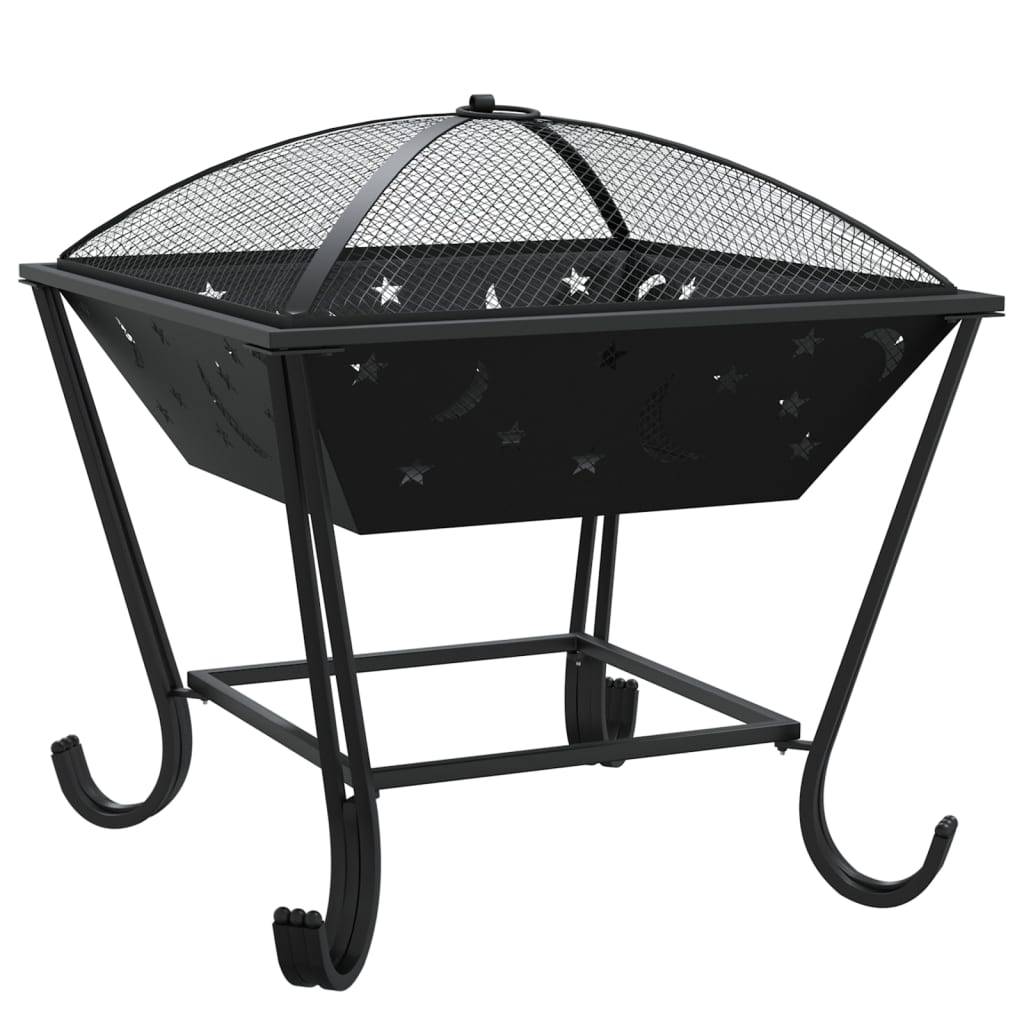 ComfortXL - Brasero Foyer sur Pieds 50cm en Acier Noir pour Jardin et Terrasse – ComfortXL Outdoor Living - Image 3