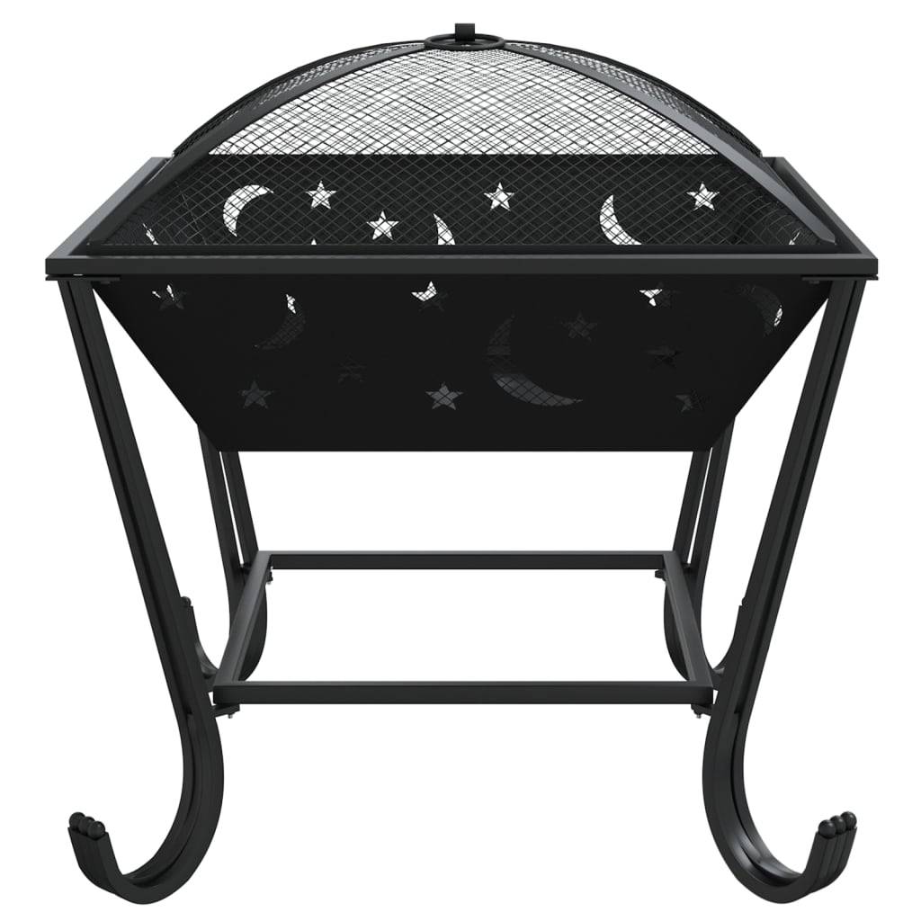 ComfortXL - Brasero Foyer sur Pieds 50cm en Acier Noir pour Jardin et Terrasse – ComfortXL Outdoor Living - Image 4