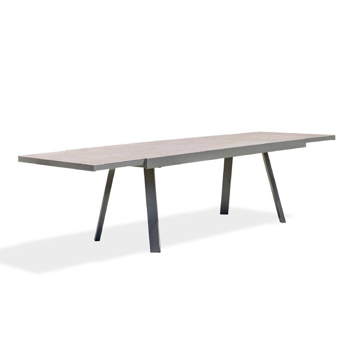 Dcb Garden - Table de Jardin Extensible en Céramique "Stockholm" 200-300cm Gris Anthracite - Imagen 1