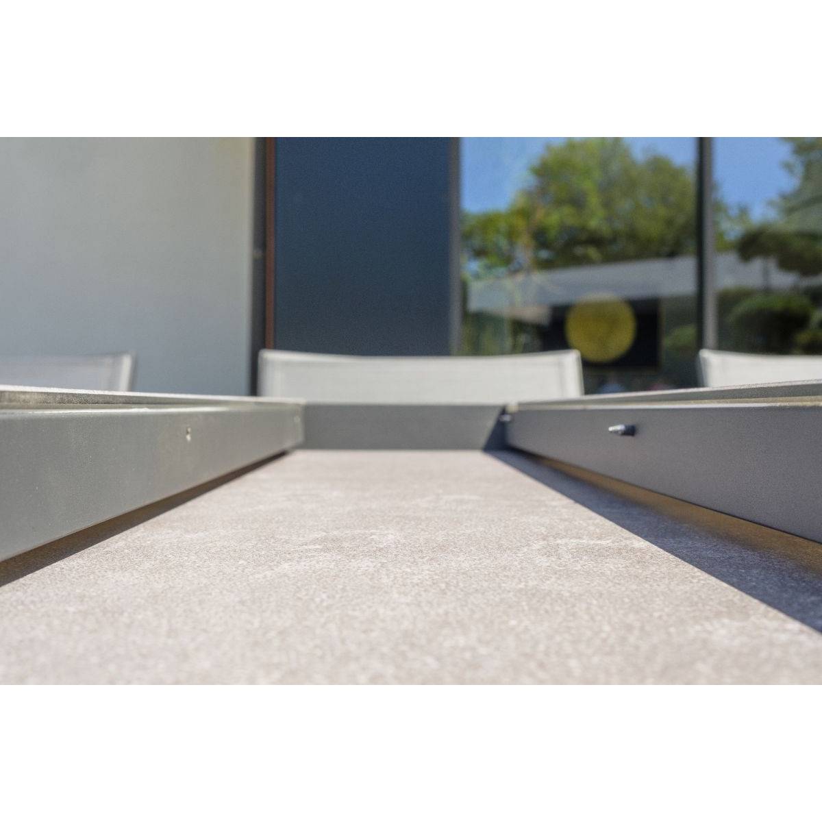 Dcb Garden - Table de Jardin Extensible en Céramique "Stockholm" 200-300cm Gris Anthracite - Imagen 4