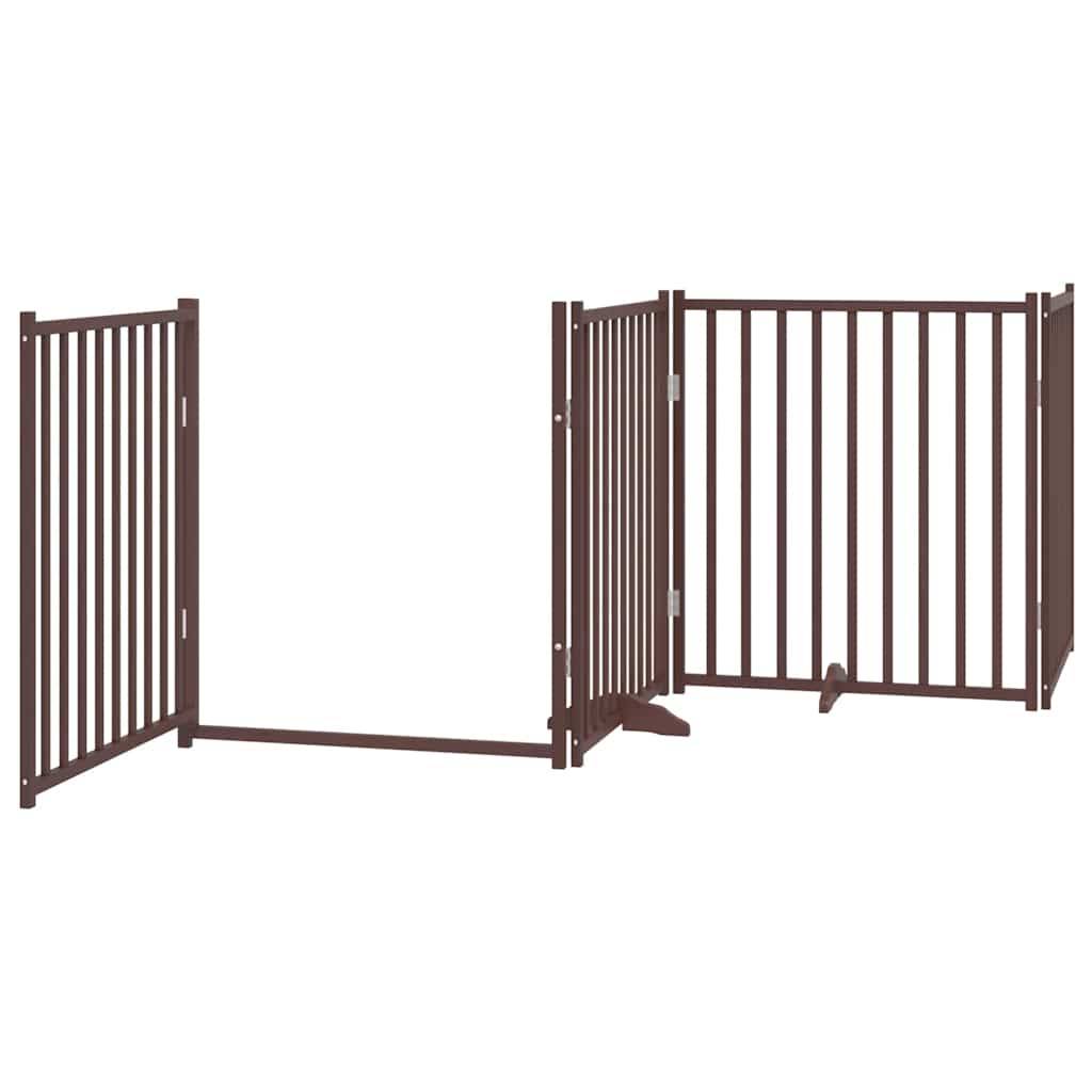 Barrière pour chien bois de peuplier marron 800 x 30 x 90 cm - PANGIVO - Image 6