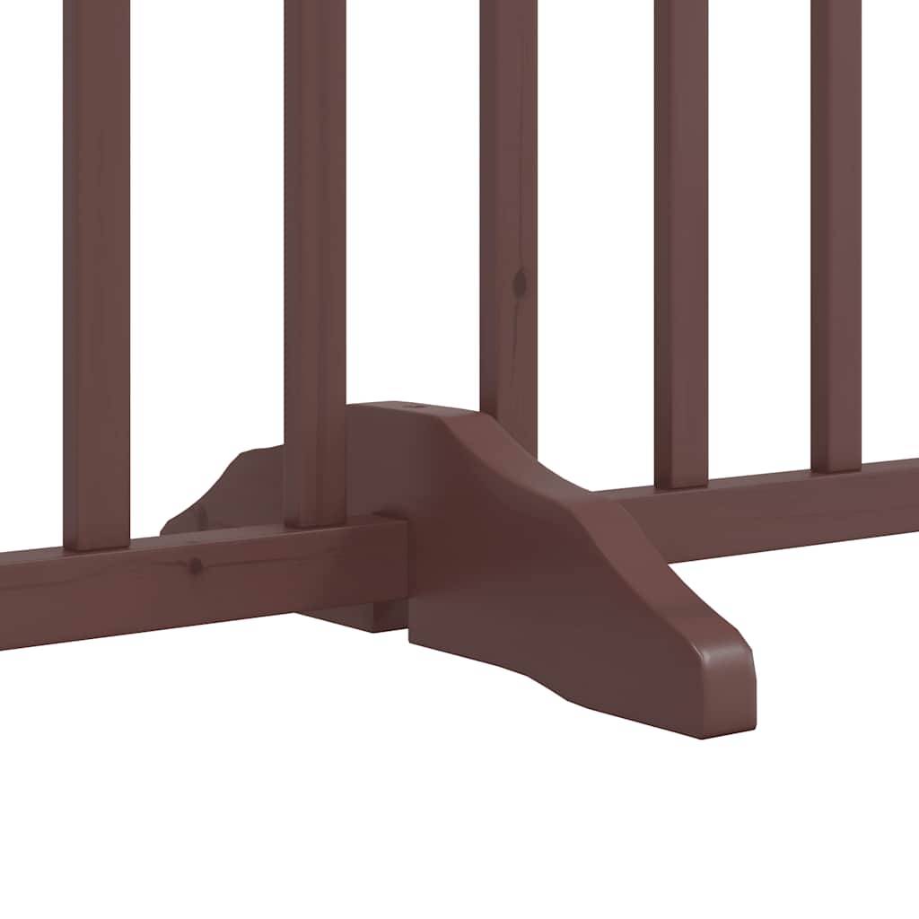 Barrière pour chien bois de peuplier marron 800 x 30 x 90 cm - PANGIVO - Image 8