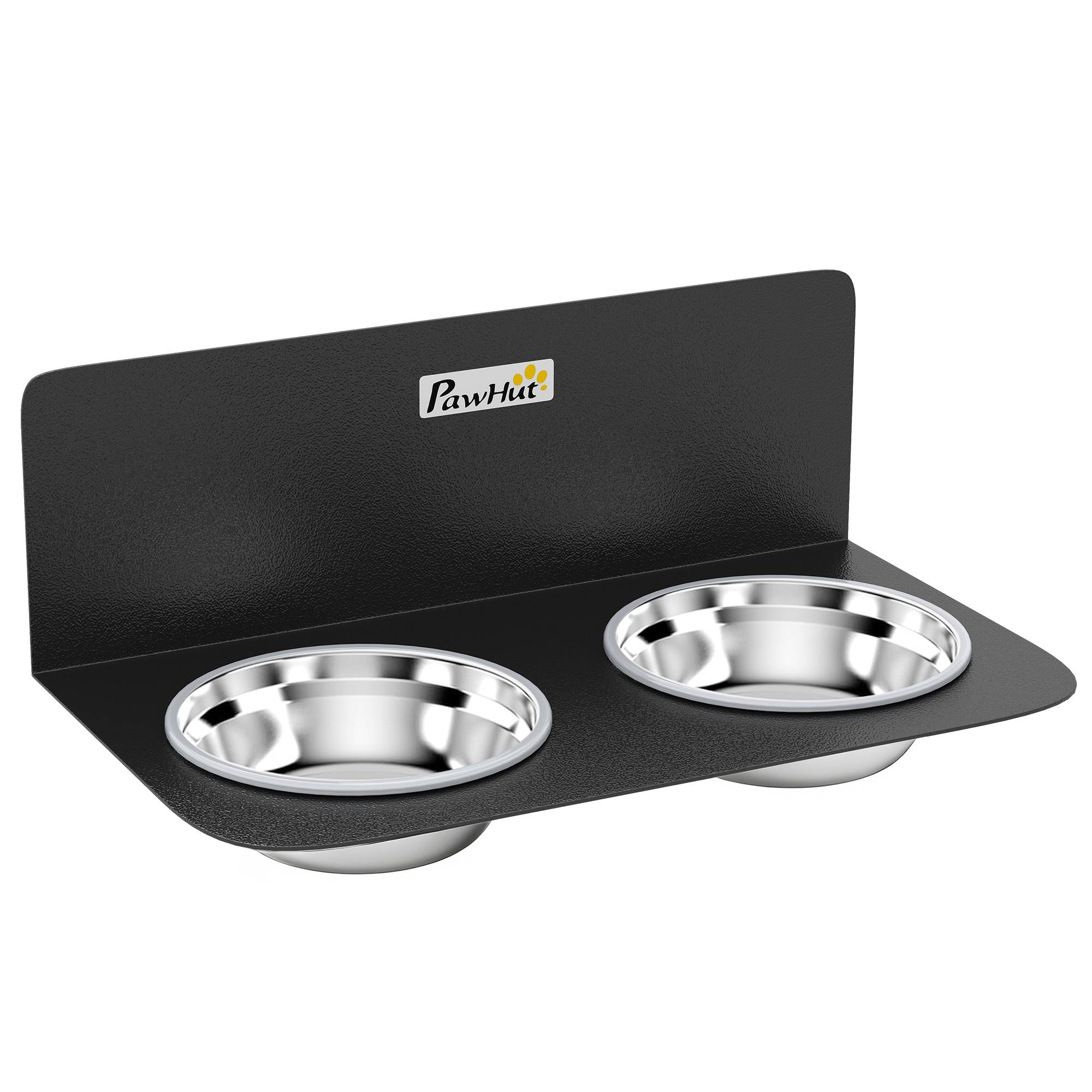 ComfortXL - Gamelle double murale pour chien en acier noir avec 2 bols en inox de 800 ml à hauteur réglable et gain de place - Image 10