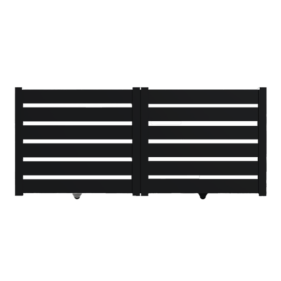 Portail Packit - Portail alu coulissant SAH en kit dim. L.3500 (entre piliers) X H.1500 mm Noir (RAL 9005)