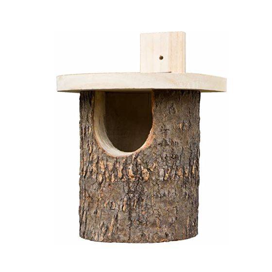 Wildlife - nichoir en bouleau semi ouvert
