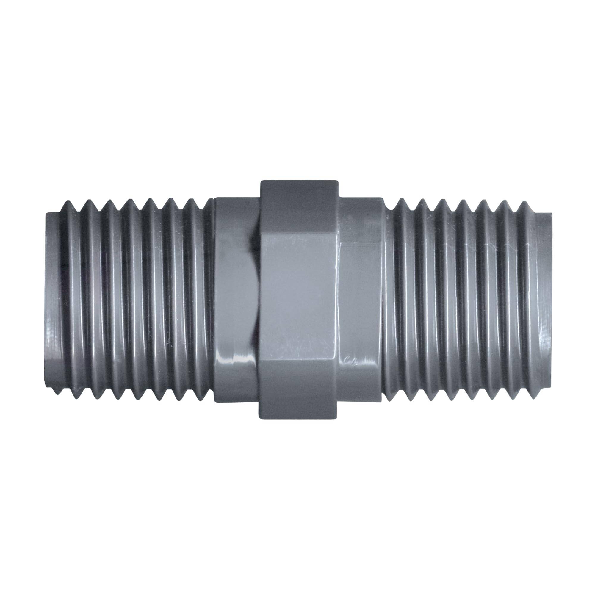 Jardibric - Jardibric - Mamelon PVC Mâle 20x27 (3/4") PN10 - Raccord PVC à Visser Arrosage Enterré - Raccord Fileté Irrigation