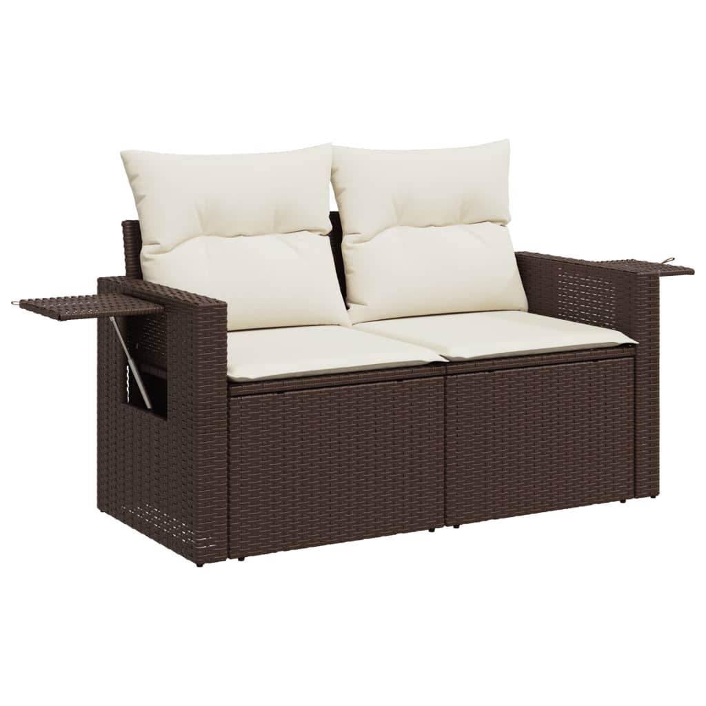ComfortXL - Salon de Jardin Repas 6 Pièces Résine Tressée Table Hauteur Réglable pour Terrasse Marron – ComfortXL Outdoor Living - Image 6