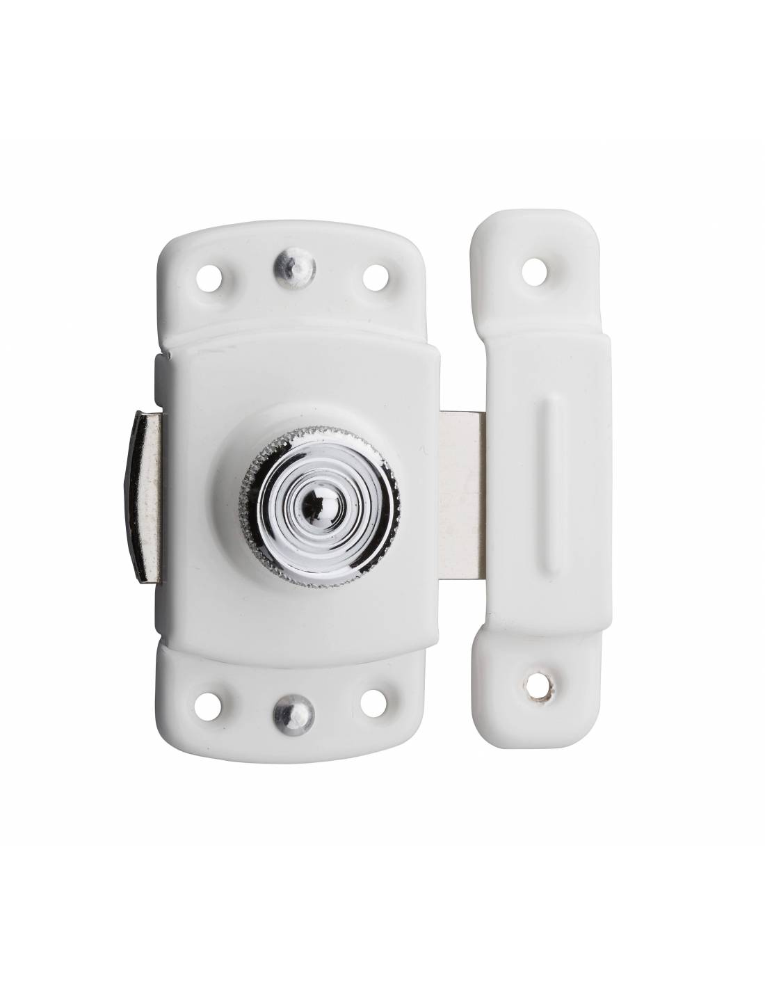 Verrou pour porte d'ameublement, 35mm, blanc - THIRARD - Image 1