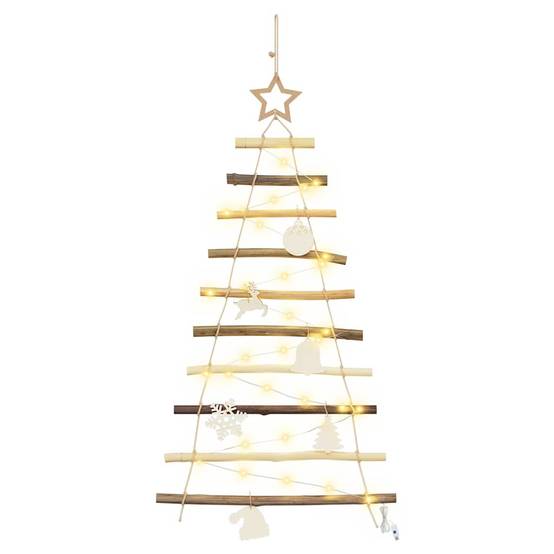 ComfortXL - Sapin de Noël Mural en Frêne Massif Lumineux LED pour Fêtes Intérieur/Extérieur 90 cm – ComfortXL Outdoor Living - Image 2