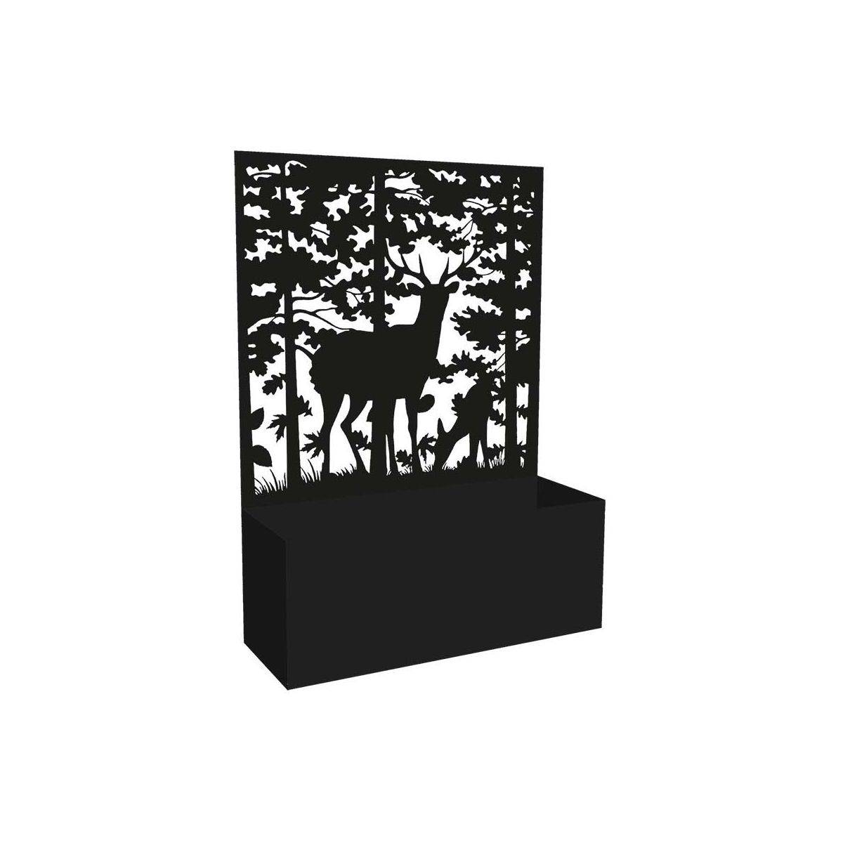 Esschert Design - Jardinière en fer avec treillis Motif cerf Esschert's Garden - Imagen 1
