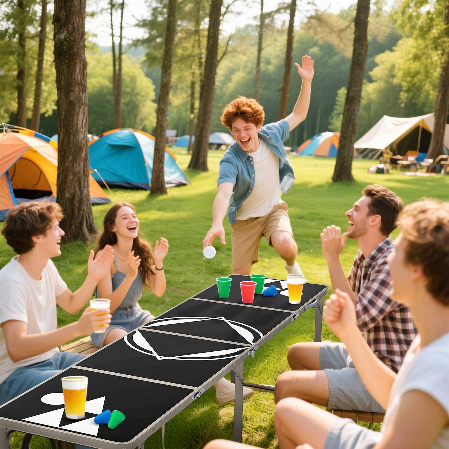 PANGIVO - Table de camping pliante aluminium noir 240 x 60 x 70 cm - PANGIVO - Image 10