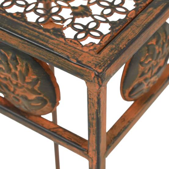 Set de 3 Porte-Plantes Gigognes en Métal Style Vintage pour Jardin et Intérieur Rouillé – ComfortXL Outdoor Living - Image 6