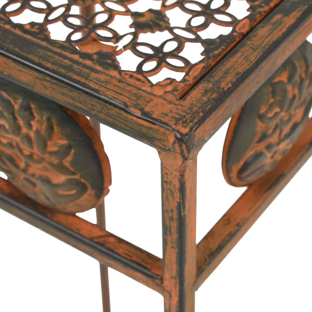 Set de 3 Porte-Plantes Gigognes en Métal Style Vintage pour Jardin et Intérieur Rouillé – ComfortXL Outdoor Living - Image 6