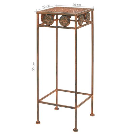 Set de 3 Porte-Plantes Gigognes en Métal Style Vintage pour Jardin et Intérieur Rouillé – ComfortXL Outdoor Living - Image 8