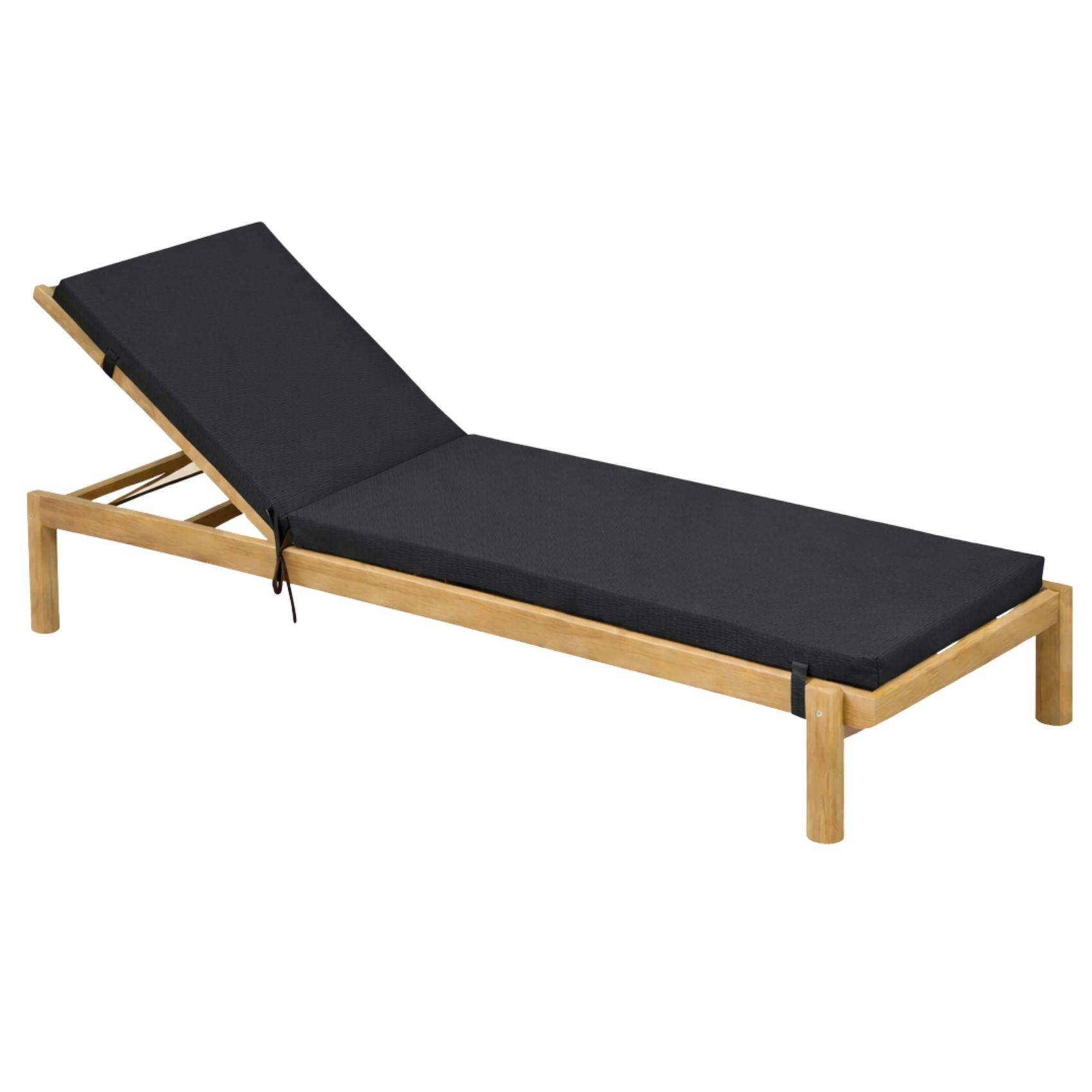 Home Maison - Matelas Bain de soleil extérieur imperméable MINORQUE - HOME MAISON - Polyester - Noir - Imagen 1