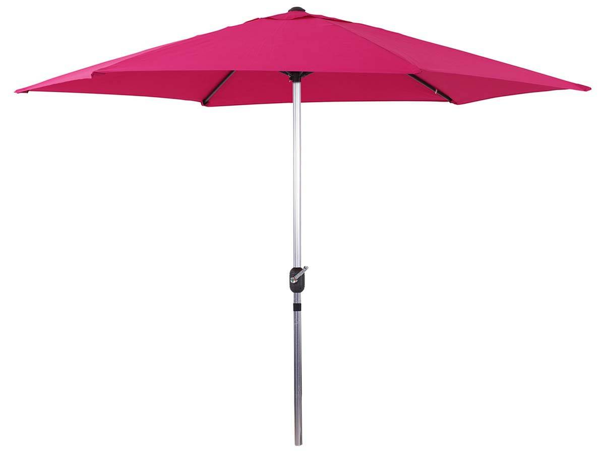 Parasol Jardin Droit Alu "sol" - Rond - ø 3m - Rose -habitat Et Jardin - Image 1