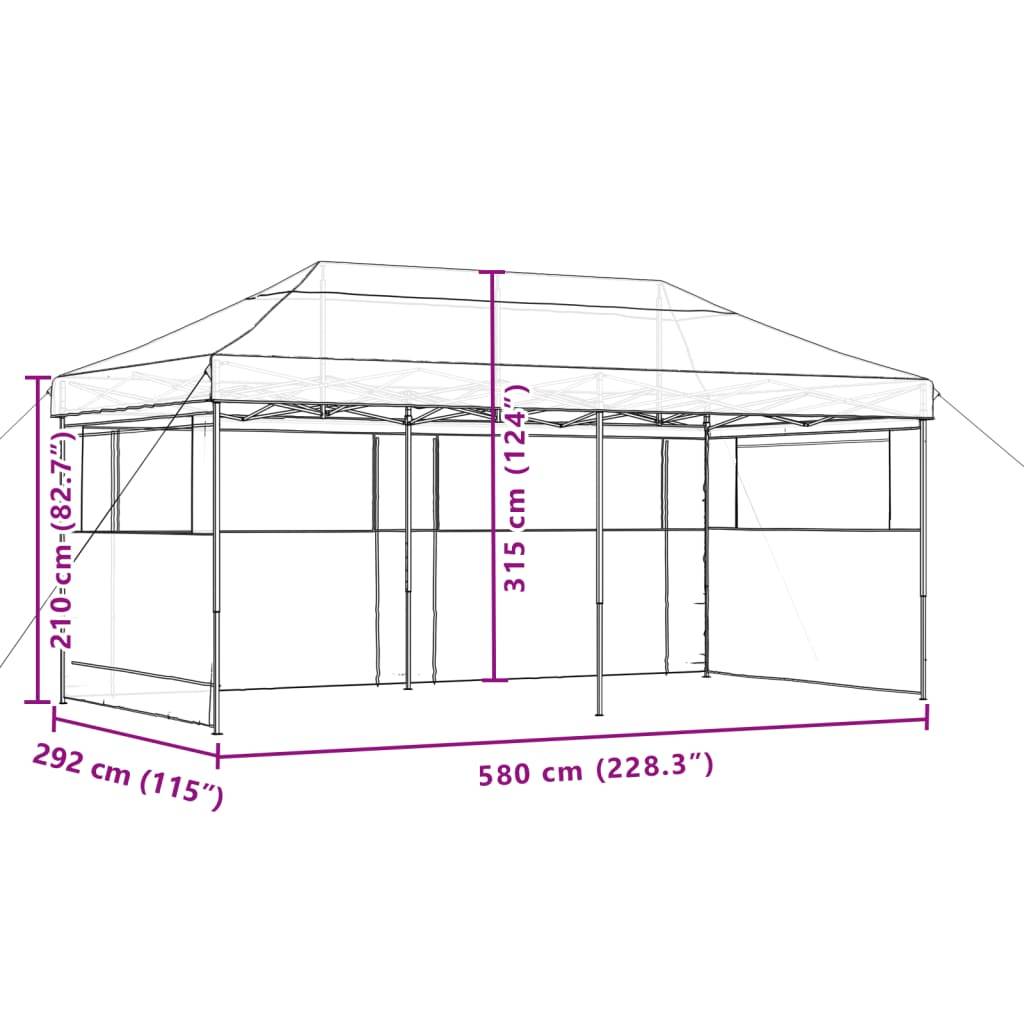 Prolenta Premium - Pergola acier noir 580 x 292 x 315 cm - Prolenta premium p3131.0 - Image 9