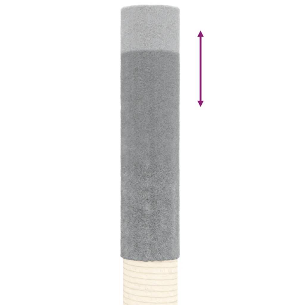 Vidaxl - Arbre à chat du sol au plafond Gris clair 277-303 cm vidaXL 171613 - Imagen 8