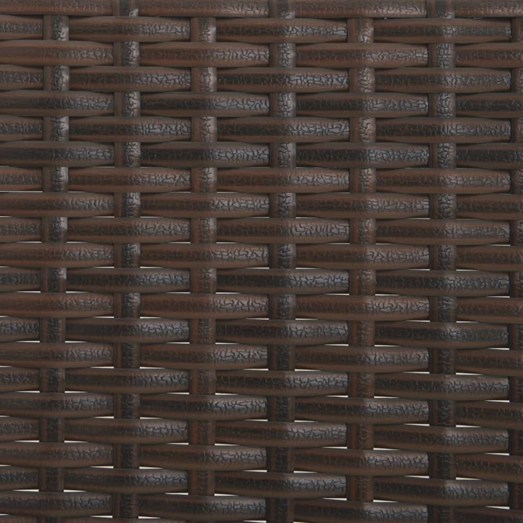 Helloshop26 - Banc de jardin meuble de patio d'extérieur terrasse à 3 places avec coussins 140 x 51 x 85 cm marron résine tressée - Imagen 6