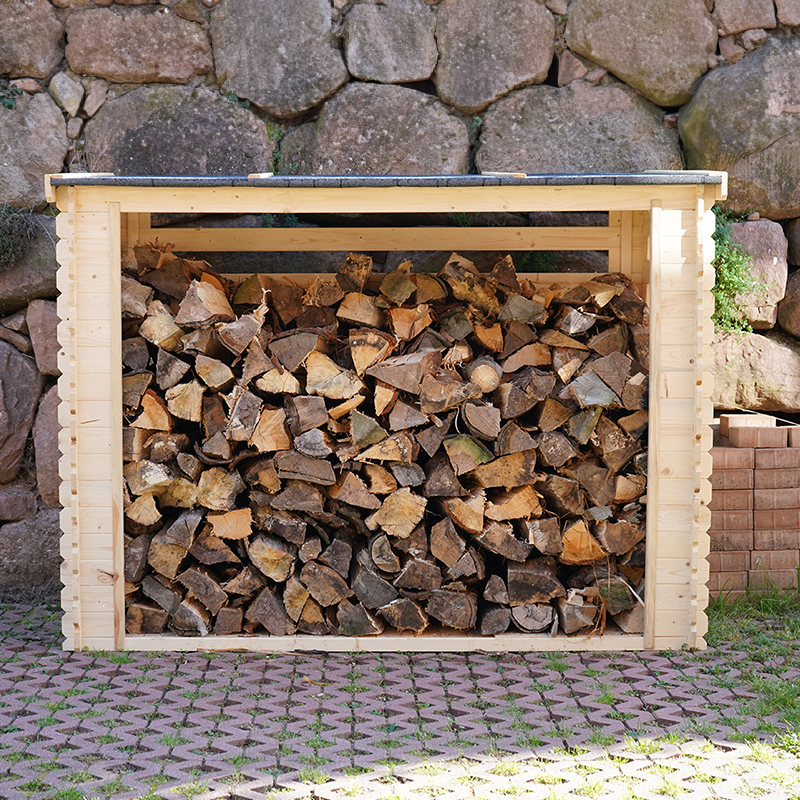 ABRI BUCHES BOIS 224X127X180CM - Image 2