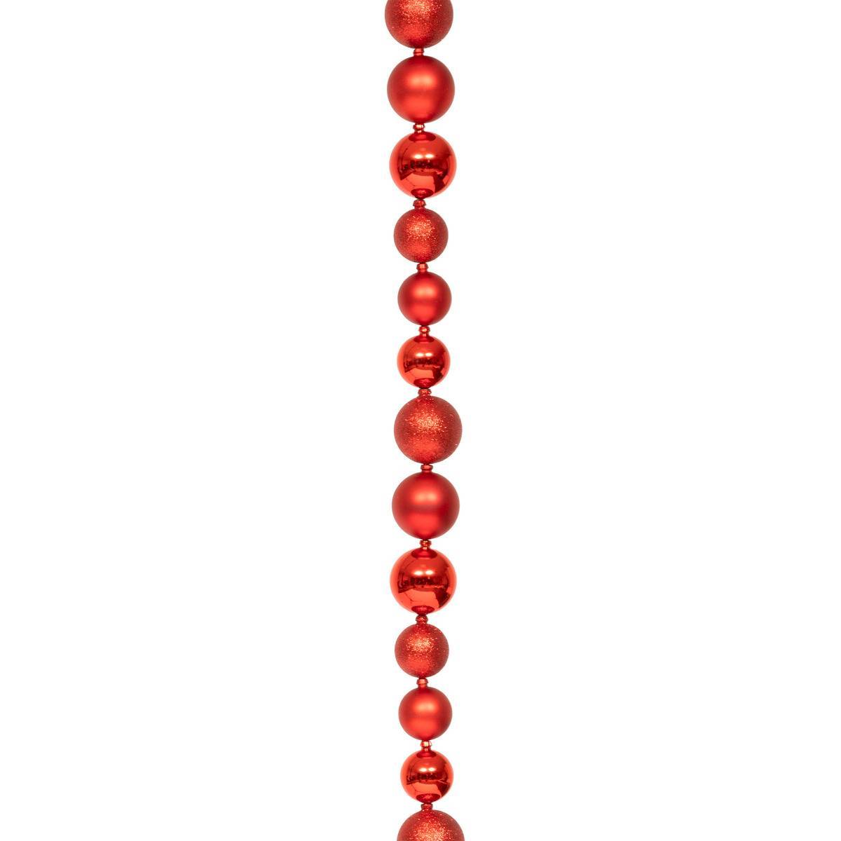 Atmosphera - Guirlande boules 2m rouge - Atmosphera Créateur d'intérieur - Image 2