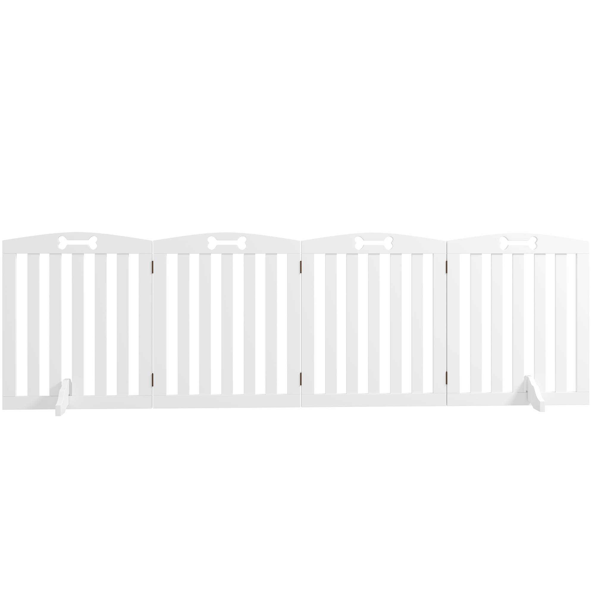 Barrière autoportante avec pieds, pour cadres de porte, couloir, escalier, 207,5x30x61 cm, blanc - Image 2