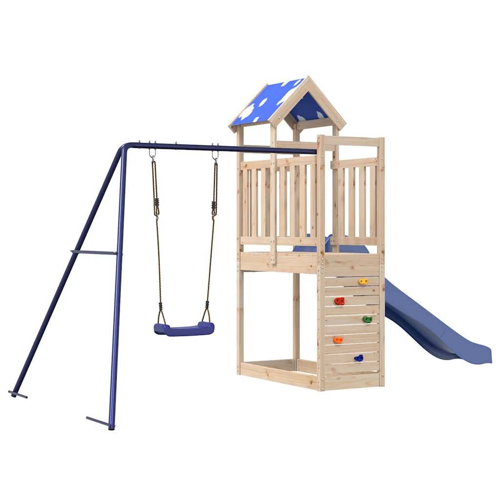 Aire de jeux d'extérieur - Jeu Plein air enfant bois de pin massif-JU1508 - Image 1